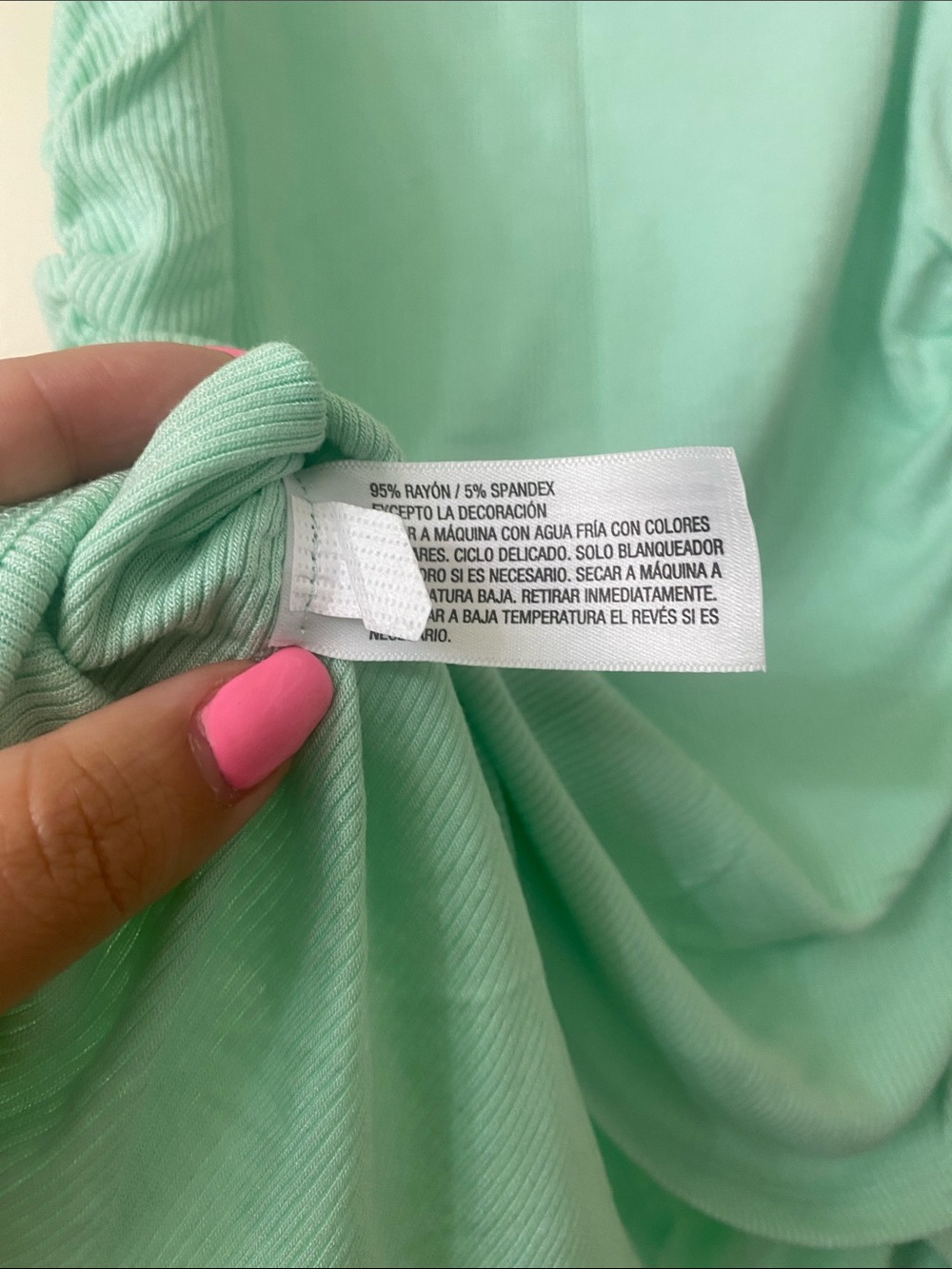 wild fable Light Green Shell Ruched Tank Top - Picture 5 of 5